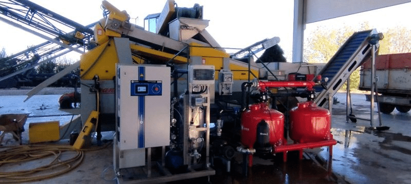 Traitement de l'eau par ozonation pour le lavage des olives