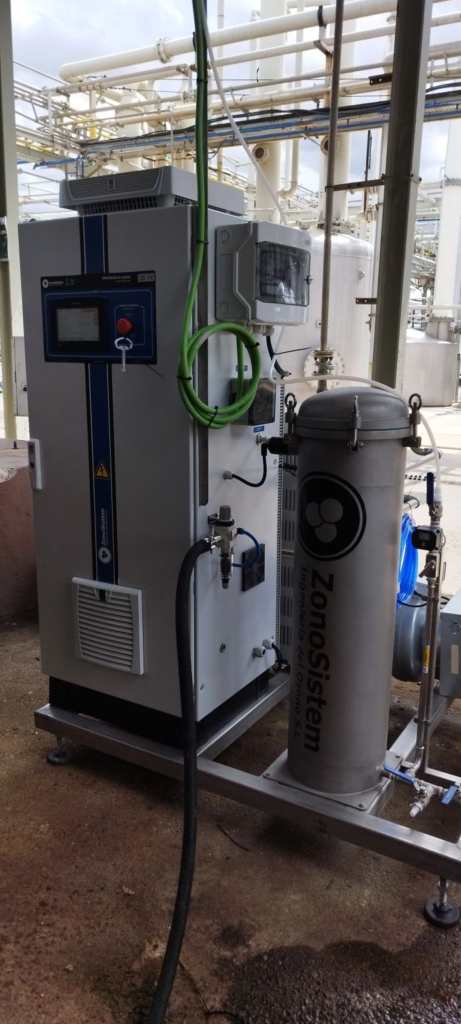 Installation de traitement de l'eau avec un générateur d'ozone industriel de 500 grammes/heure