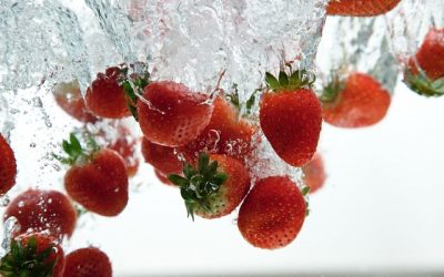 Lavage à l’eau ozonée des fraises