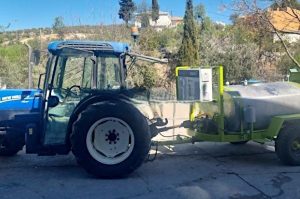 Solution de générateur d'ozone montée sur un tracteur et une cuve