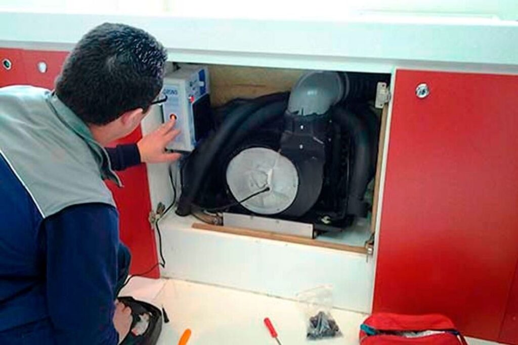 Installation d'un générateur d'ozone pour la désodorisation d'un yacht de luxe
