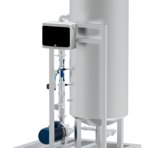 Installation de recirculation de type HIDRO VT, conçue pour diluer l'ozone dans une ligne d'eau sous pression