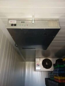 Traitement de l’air à l’ozone Bio Turbo dans un conteneur réfrigéré pour la conservation des produits frais