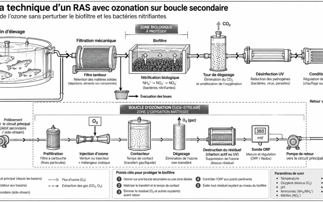 Ozone et biofiltre en RAS : protéger les bactéries nitrifiantes