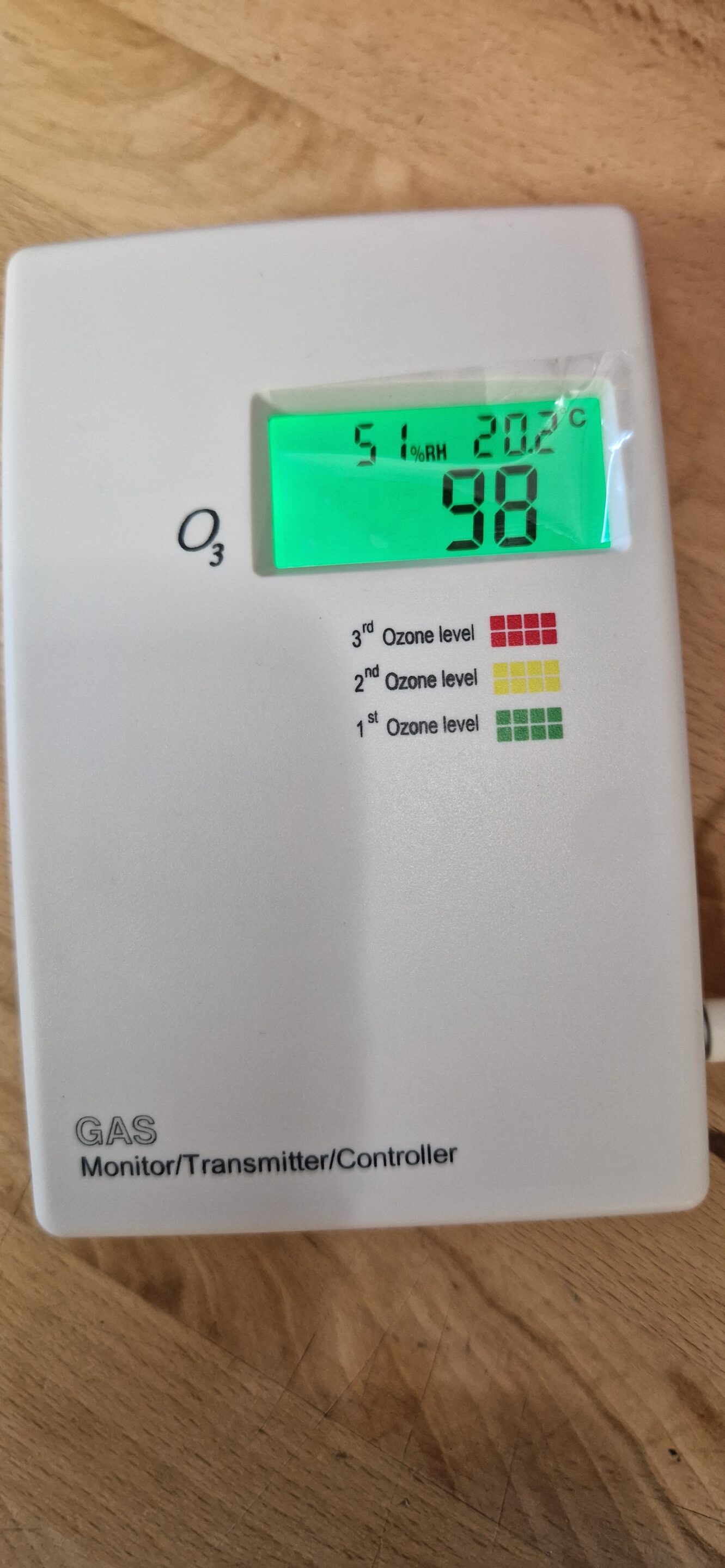 Détecteur et sécurités automatiques en cas de fuite d'ozone